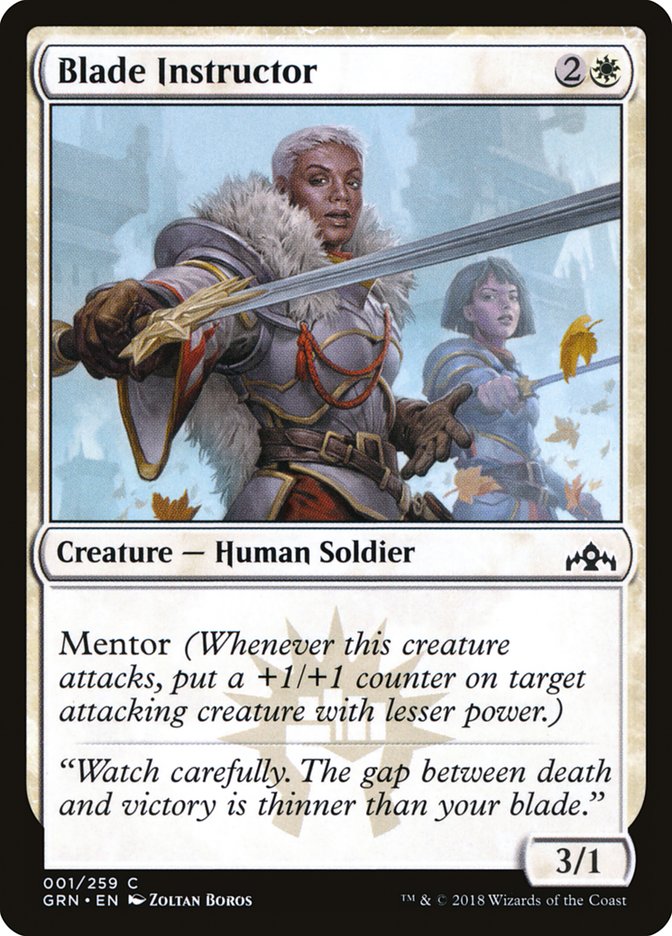 Blade Instructor [Guilds of Ravnica] | L.A. Mood Comics and Games