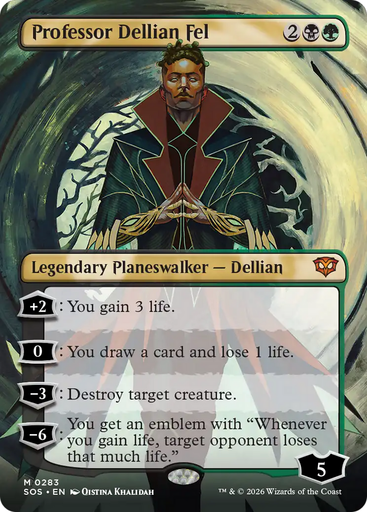 Professor Dellian Fel (Borderless) [Secrets of Strixhaven] | L.A. Mood Comics and Games