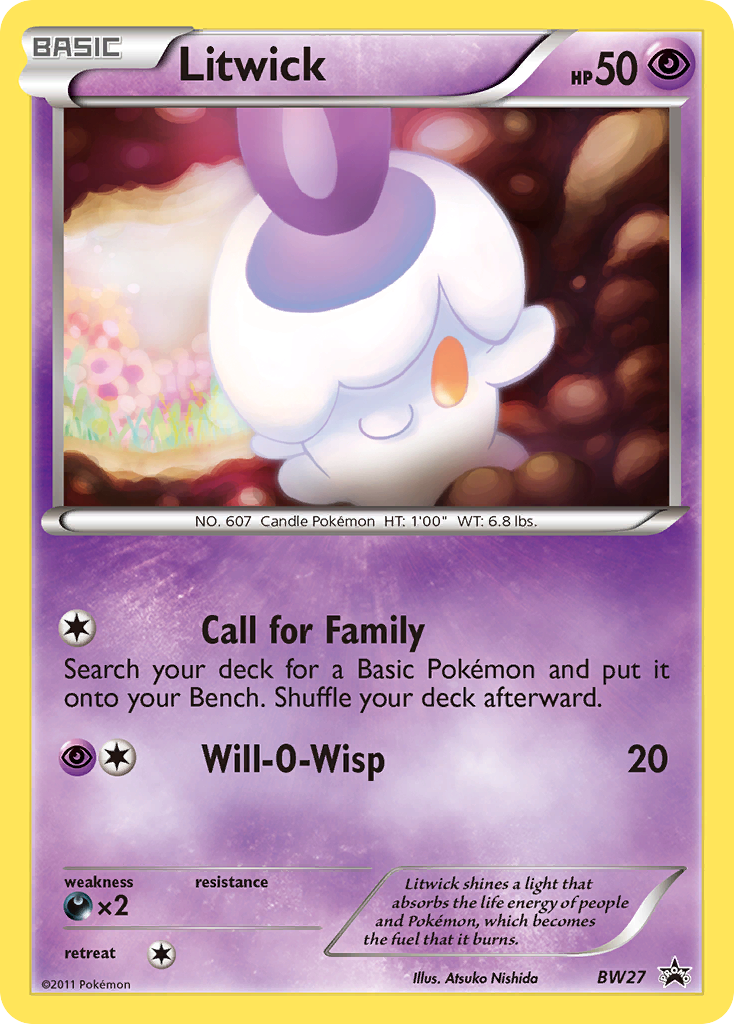 Litwick (BW27) [Black & White: Black Star Promos] | L.A. Mood Comics and Games