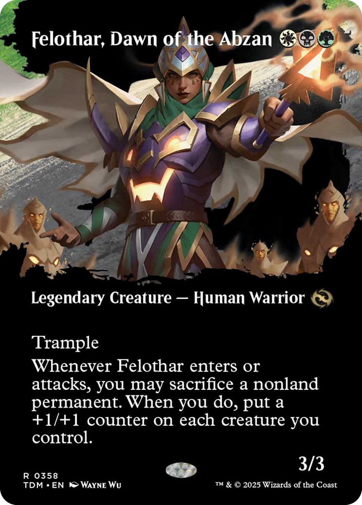 Felothar, Dawn of the Abzan (Borderless) [Tarkir: Dragonstorm] | L.A. Mood Comics and Games