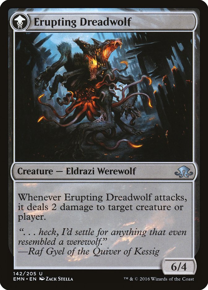 Smoldering Werewolf // Erupting Dreadwolf [Eldritch Moon] | L.A. Mood Comics and Games