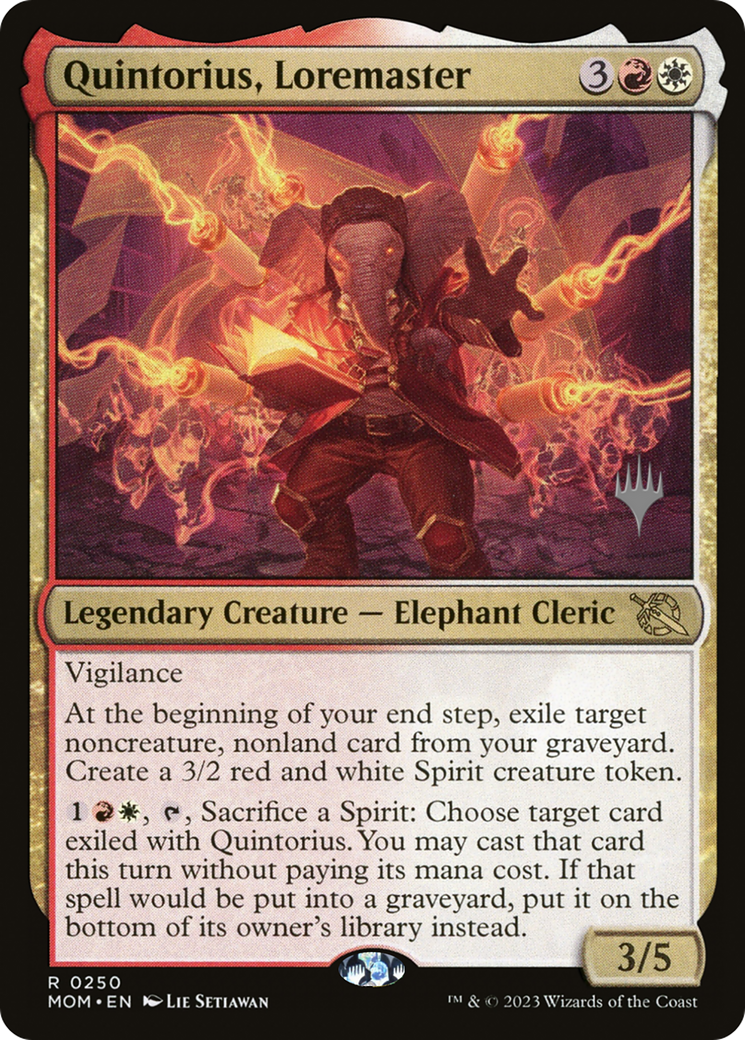 Quintorius, Loremaster (Promo Pack) [March of the Machine Promos] | L.A. Mood Comics and Games
