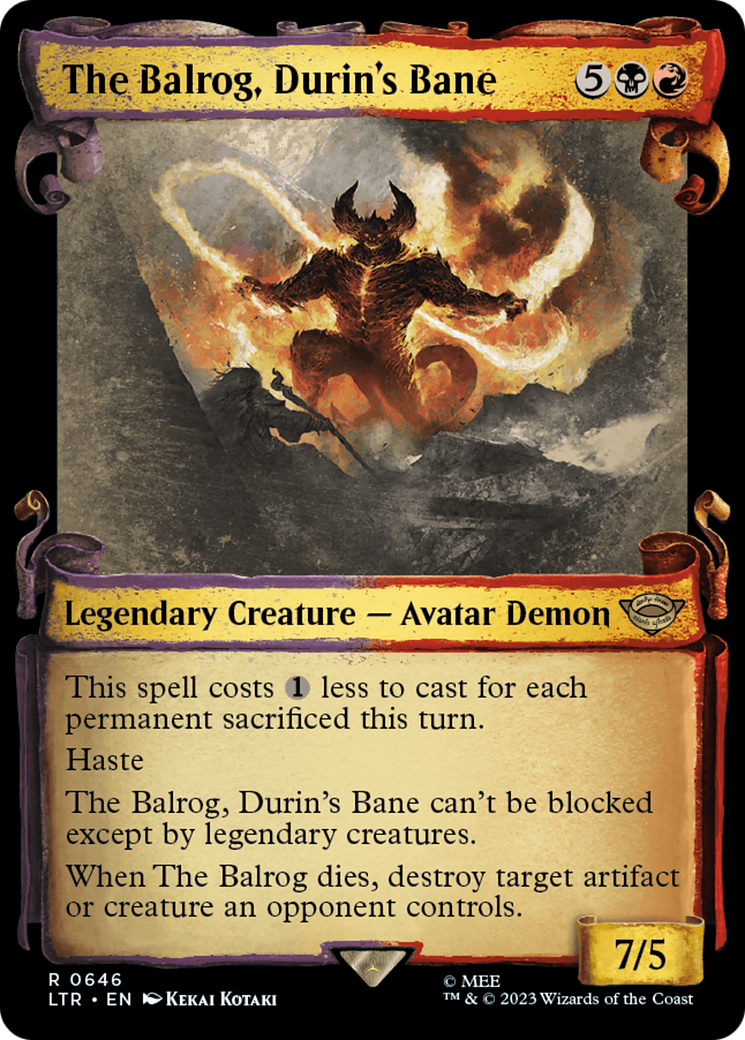 The Balrog, Durin's Bane [The Lord of the Rings: Tales of Middle-Earth Showcase Scrolls] | L.A. Mood Comics and Games