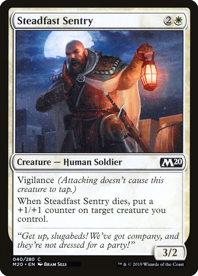 Steadfast Sentry [Core Set 2020] | L.A. Mood Comics and Games