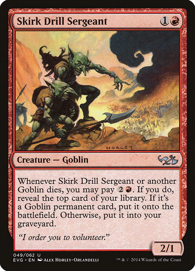 Skirk Drill Sergeant (Elves vs. Goblins) [Duel Decks Anthology] | L.A. Mood Comics and Games