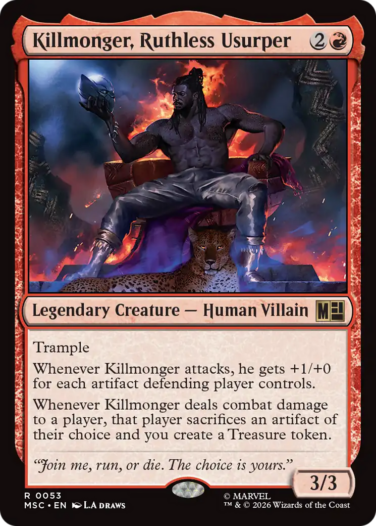 Killmonger, Ruthless Usurper (Surge Foil) [Marvel Super Heroes Commander] | L.A. Mood Comics and Games