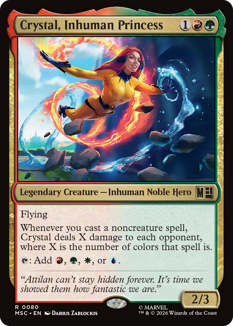Crystal, Inhuman Princess (Surge Foil) [Marvel Super Heroes Commander] | L.A. Mood Comics and Games