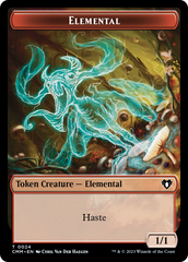 Elemental (0024) // Dwarf Berserker Double-Sided Token [Commander Masters Tokens] | L.A. Mood Comics and Games