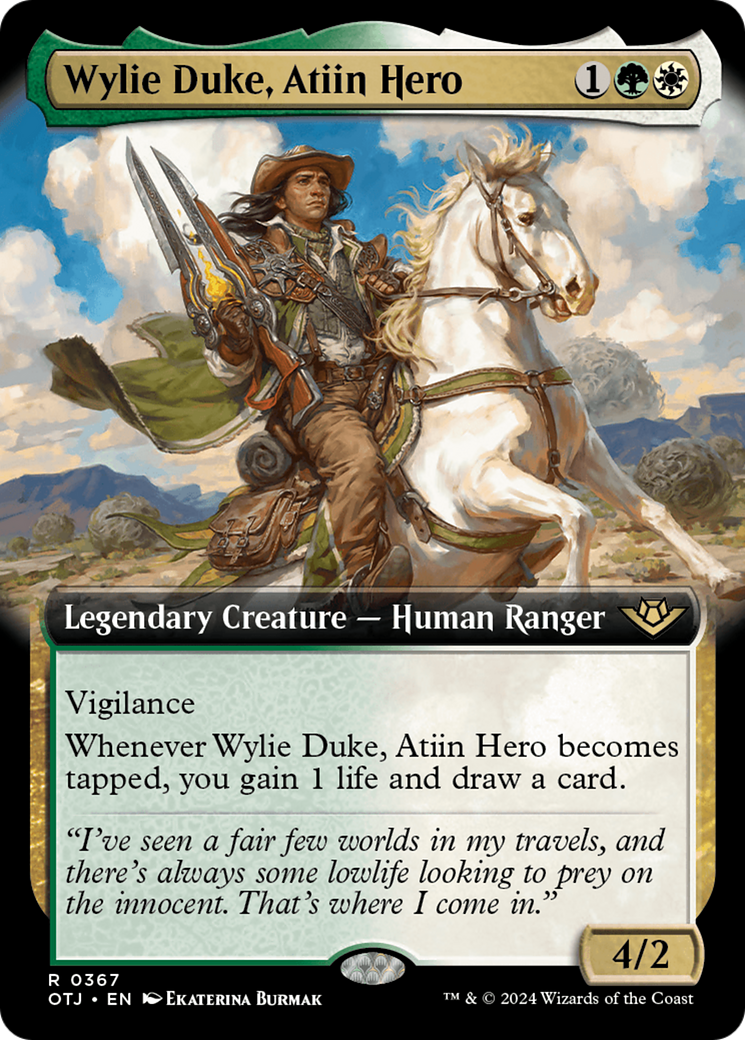 Wylie Duke, Atiin Hero (Extended Art) [Outlaws of Thunder Junction] | L.A. Mood Comics and Games