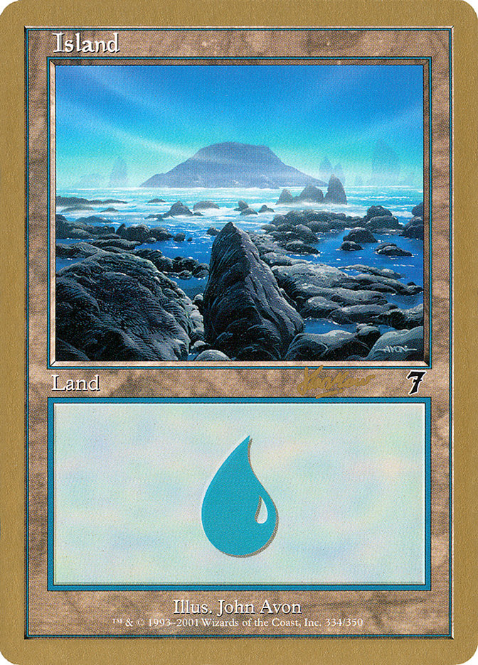 Island (shh334) (Sim Han How) [World Championship Decks 2002] | L.A. Mood Comics and Games