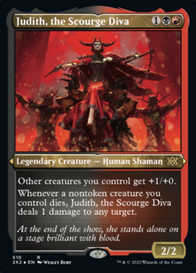 Judith, the Scourge Diva (Foil Etched) [Double Masters 2022] | L.A. Mood Comics and Games