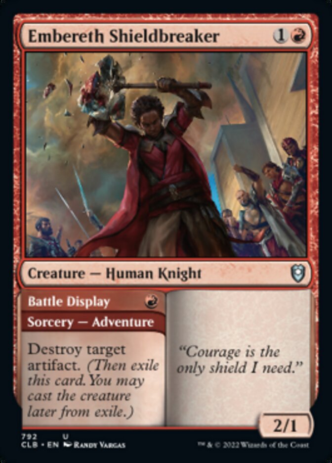 Embereth Shieldbreaker // Battle Display [Commander Legends: Battle for Baldur's Gate] | L.A. Mood Comics and Games