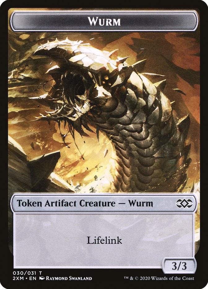 Thopter (008) // Wurm (030) Double-Sided Token [Double Masters Tokens] | L.A. Mood Comics and Games