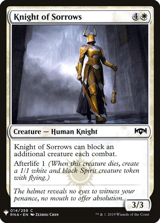 Knight of Sorrows [Mystery Booster] | L.A. Mood Comics and Games