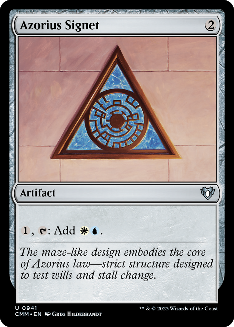 Azorius Signet [Commander Masters] | L.A. Mood Comics and Games