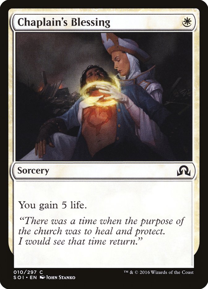 Chaplain's Blessing [Shadows over Innistrad] | L.A. Mood Comics and Games