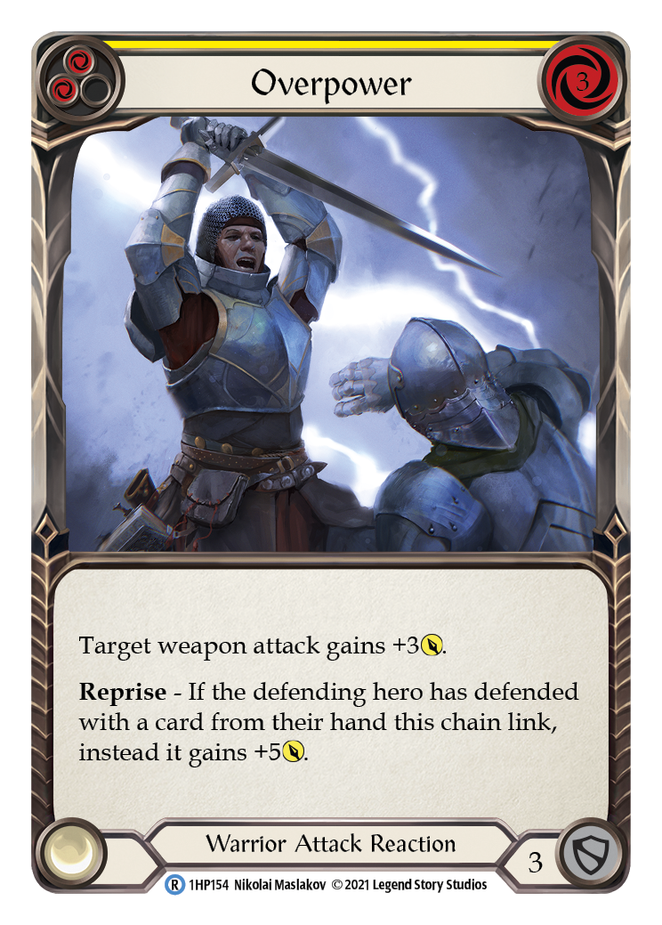 Overpower (Yellow) [1HP154] (History Pack 1) | L.A. Mood Comics and Games