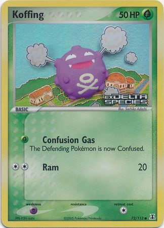 Koffing (72/113) (Stamped) [EX: Delta Species] | L.A. Mood Comics and Games