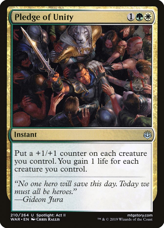Pledge of Unity [War of the Spark] | L.A. Mood Comics and Games