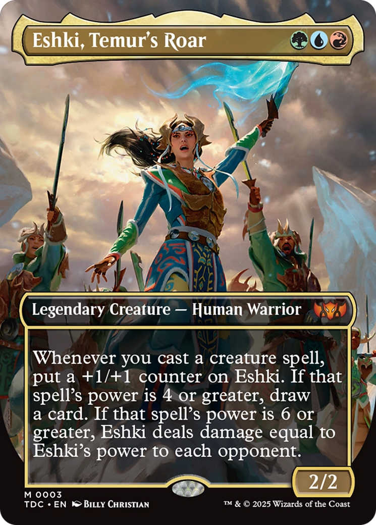 Eshki, Temur's Roar (Borderless) [Tarkir: Dragonstorm Commander] | L.A. Mood Comics and Games