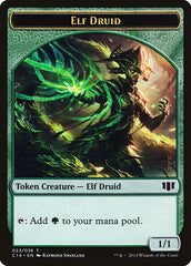 Elf Druid // Beast (020/036) Double-Sided Token [Commander 2014 Tokens] | L.A. Mood Comics and Games