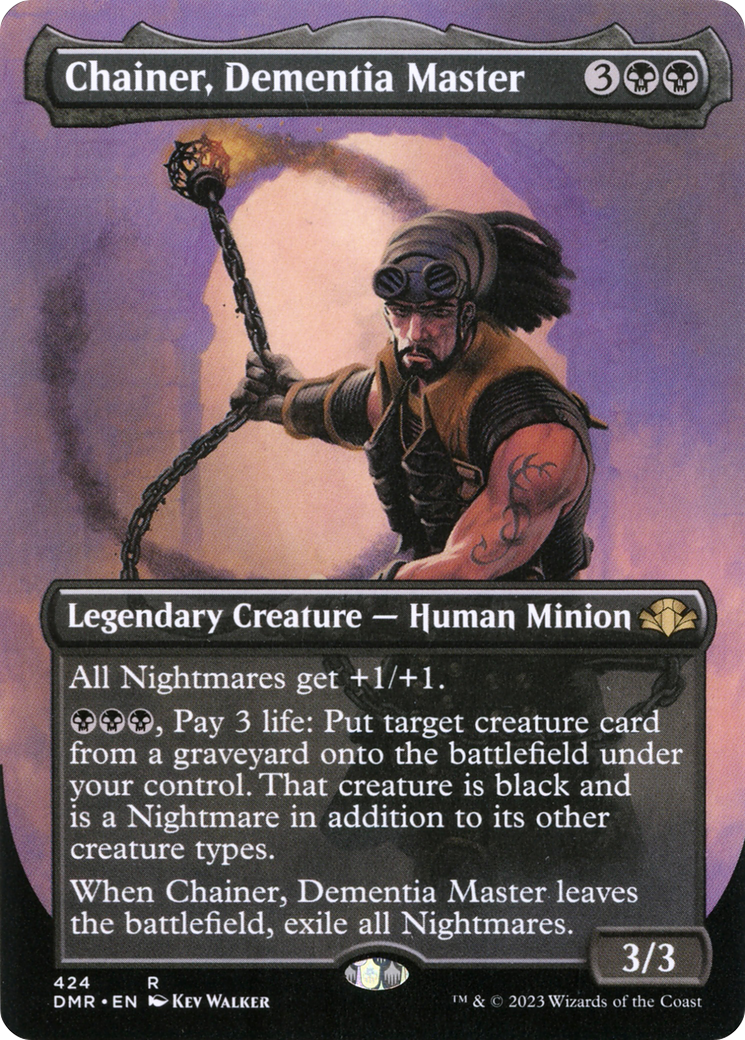 Chainer, Dementia Master (Borderless Alternate Art) [Dominaria Remastered] | L.A. Mood Comics and Games