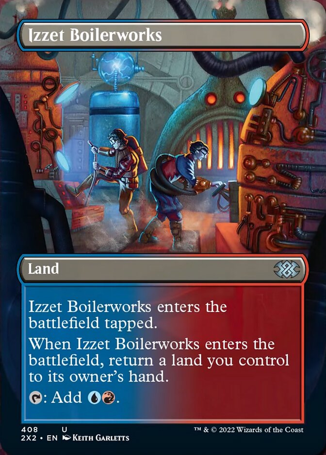 Izzet Boilerworks (Borderless Alternate Art) [Double Masters 2022] | L.A. Mood Comics and Games