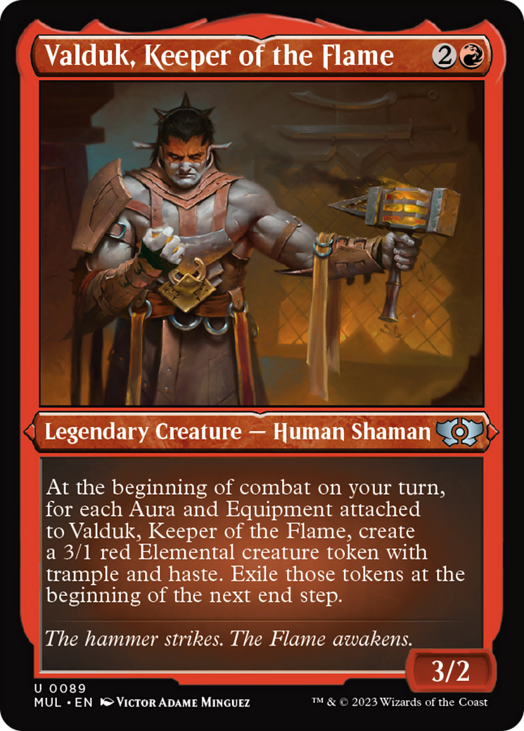Valduk, Keeper of the Flame (Foil Etched) [Multiverse Legends] | L.A. Mood Comics and Games