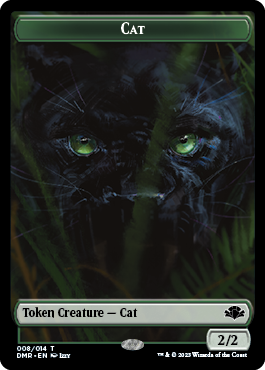 Insect // Cat (008) Double-Sided Token [Dominaria Remastered Tokens] | L.A. Mood Comics and Games