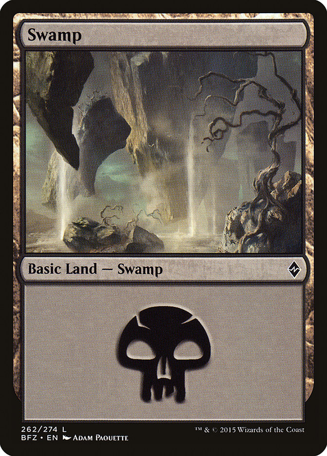 Swamp (262) [Battle for Zendikar] | L.A. Mood Comics and Games