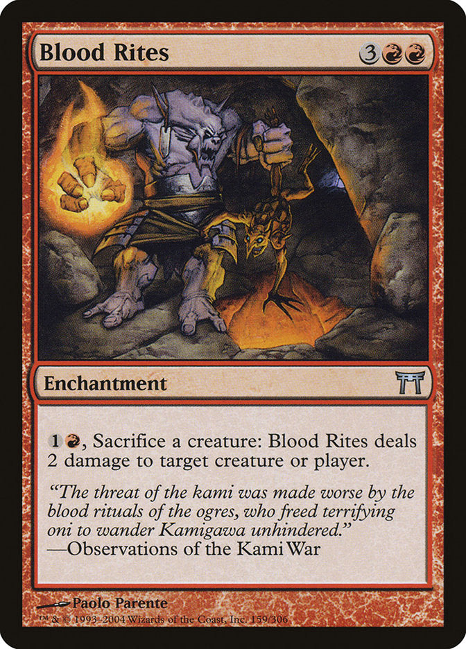 Blood Rites [Champions of Kamigawa] | L.A. Mood Comics and Games