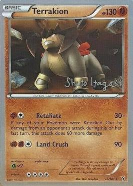 Terrakion (73/101) (Terraki-Mewtwo - Shuto Itagaki) [World Championships 2012] | L.A. Mood Comics and Games