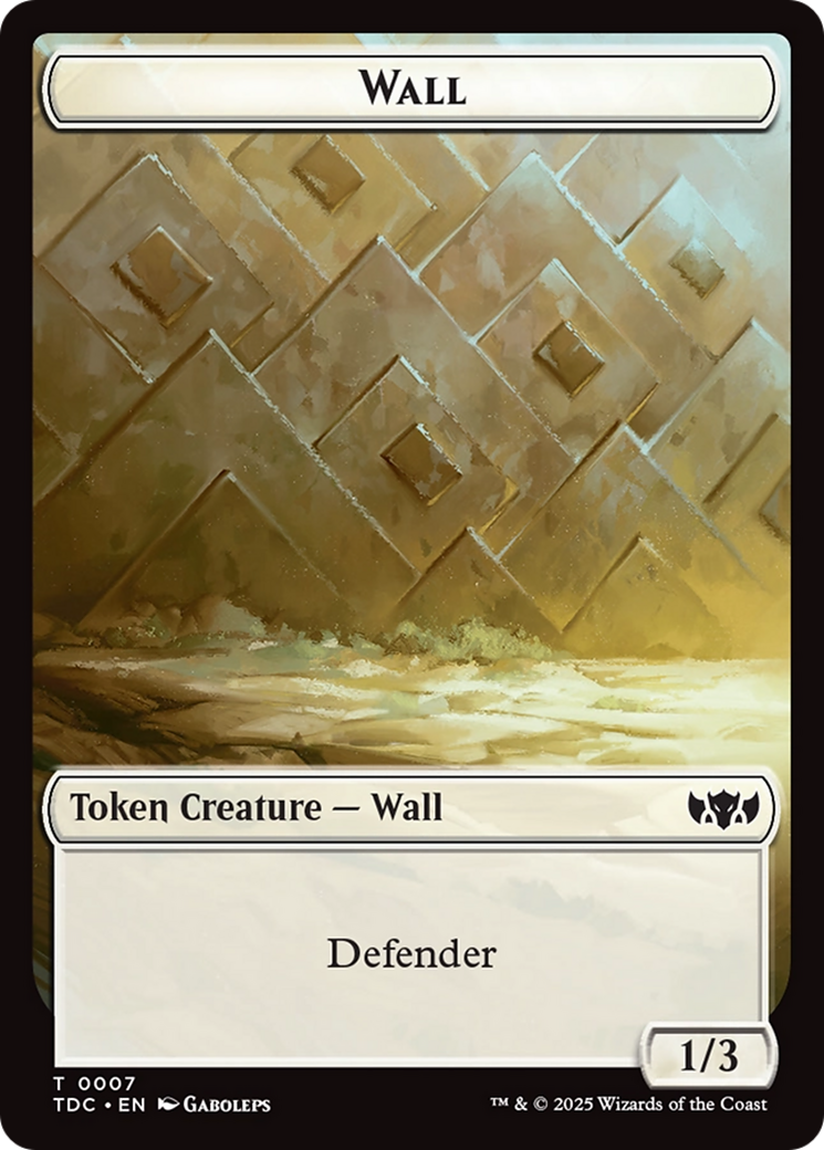 Insect (0023) // Wall Double-Sided Token [Tarkir: Dragonstorm Commander Tokens] | L.A. Mood Comics and Games