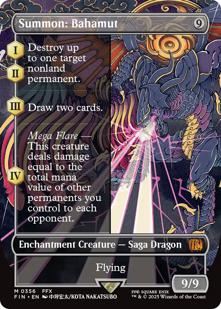 Summon: Bahamut (Borderless) [FINAL FANTASY] | L.A. Mood Comics and Games