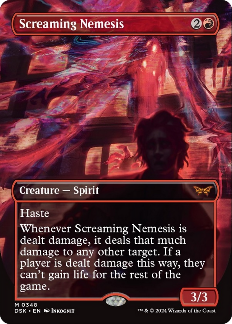 Screaming Nemesis (Borderless) [Duskmourn: House of Horror] | L.A. Mood Comics and Games