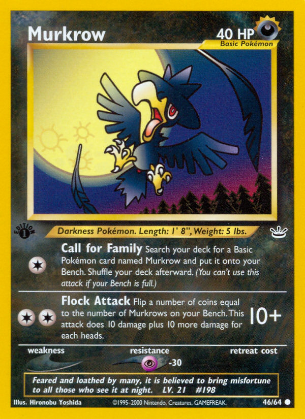 Murkrow (46/64) [Neo Revelation 1st Edition] | L.A. Mood Comics and Games