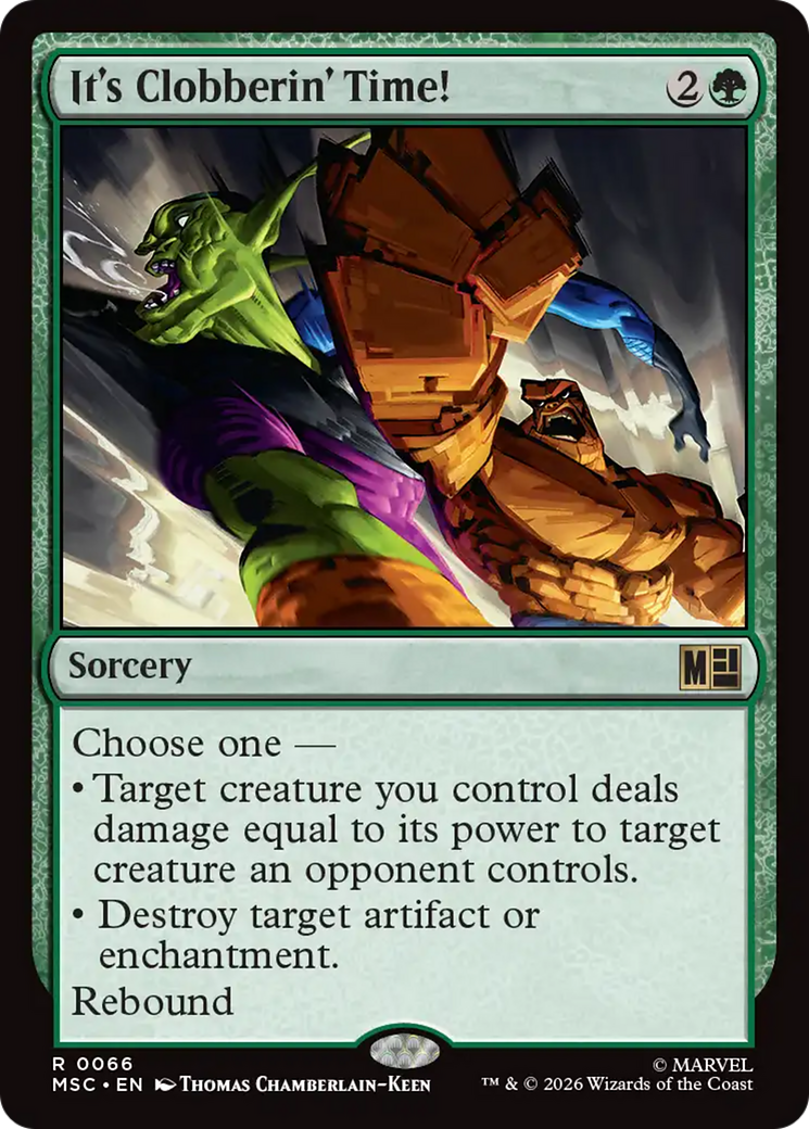 It's Clobberin' Time! (Surge Foil) [Marvel Super Heroes Commander] | L.A. Mood Comics and Games