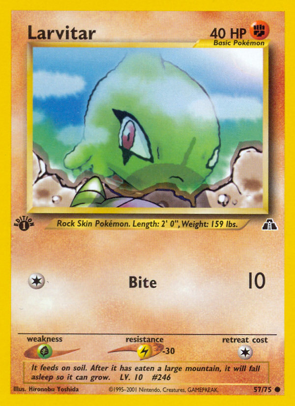 Larvitar (57/75) [Neo Discovery 1st Edition] | L.A. Mood Comics and Games