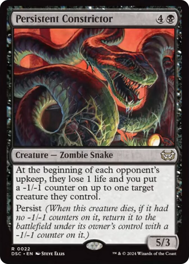 Persistent Constrictor [Duskmourn: House of Horror Commander] | L.A. Mood Comics and Games