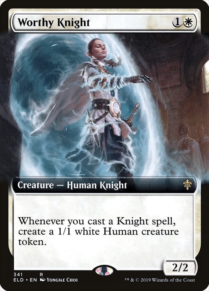 Worthy Knight (Extended Art) [Throne of Eldraine] | L.A. Mood Comics and Games