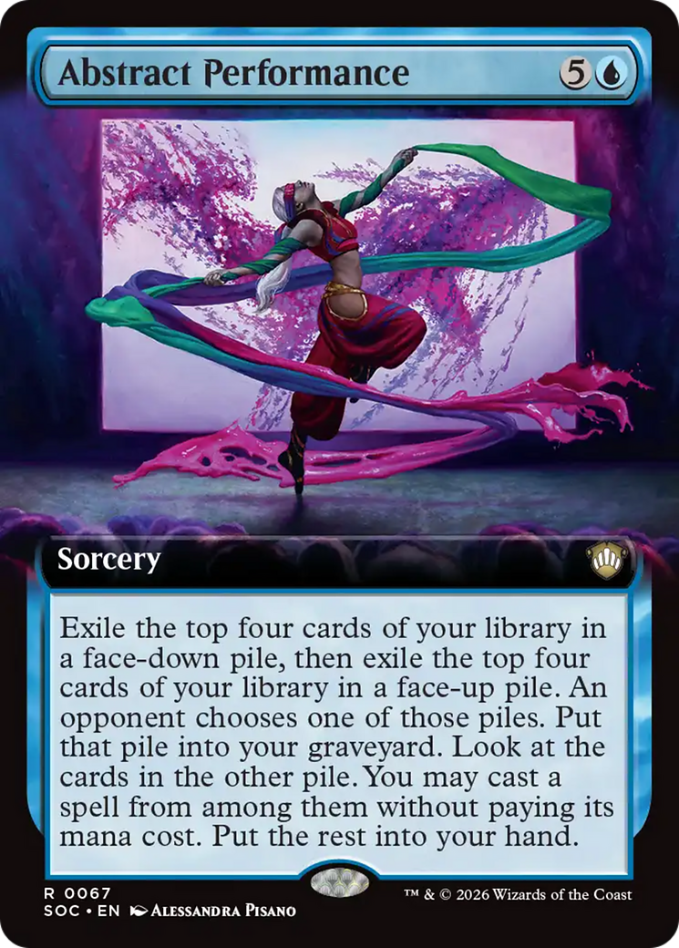 Abstract Performance (Extended Art) [Secrets of Strixhaven Commander] | L.A. Mood Comics and Games