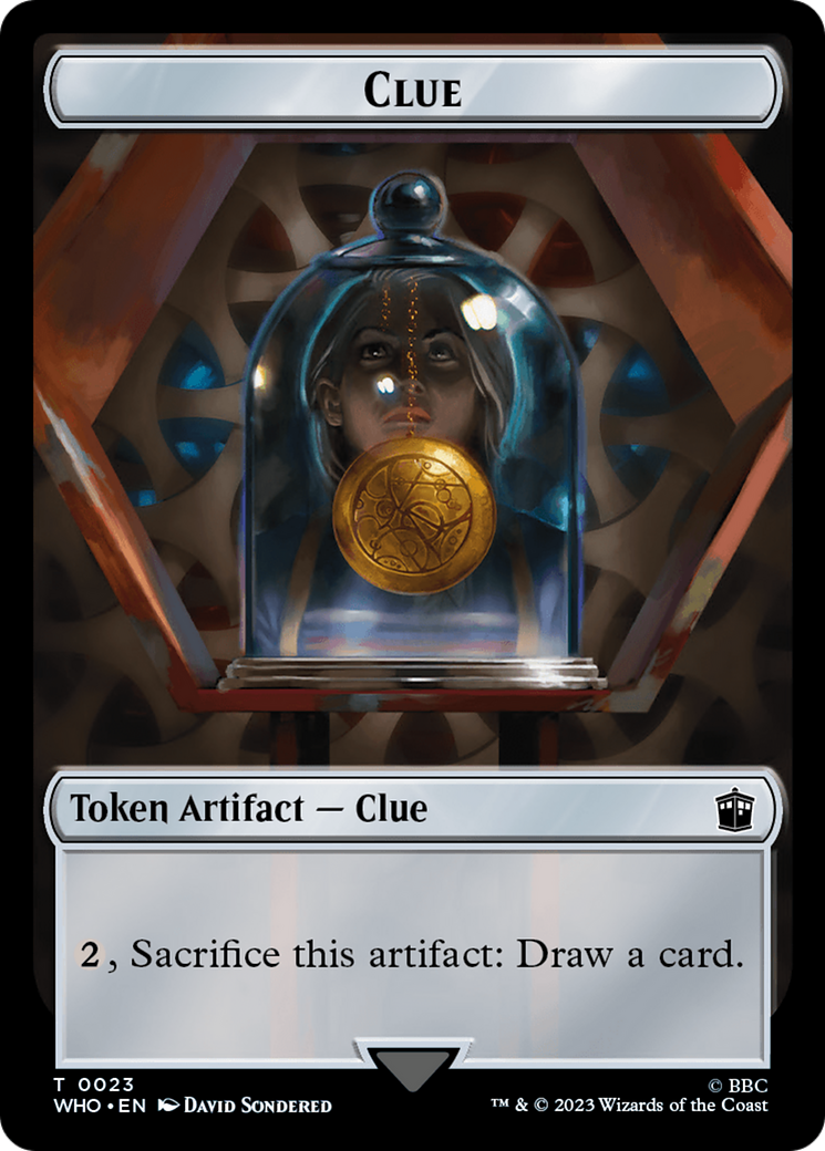 Alien // Clue (0023) Double-Sided Token [Doctor Who Tokens] | L.A. Mood Comics and Games
