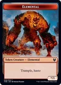 Elemental // Satyr Double-Sided Token [Theros Beyond Death Tokens] | L.A. Mood Comics and Games