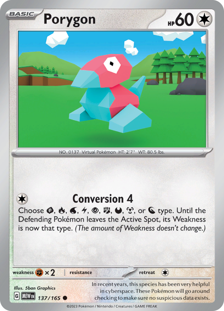 Porygon (137/165) [Scarlet & Violet 151] | L.A. Mood Comics and Games