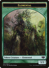 Elemental // Beast (019/036) Double-Sided Token [Commander 2014 Tokens] | L.A. Mood Comics and Games