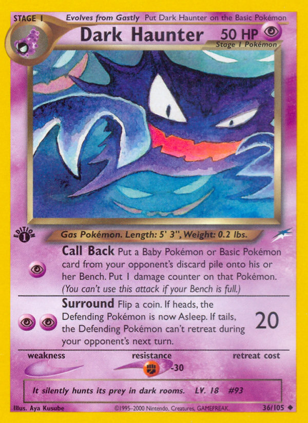 Dark Haunter (36/105) [Neo Destiny 1st Edition] | L.A. Mood Comics and Games