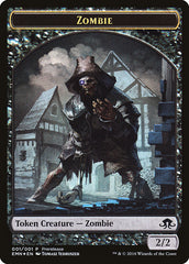 Zombie // Zombie Double-Sided Token [Eldritch Moon Prerelease Promos] | L.A. Mood Comics and Games
