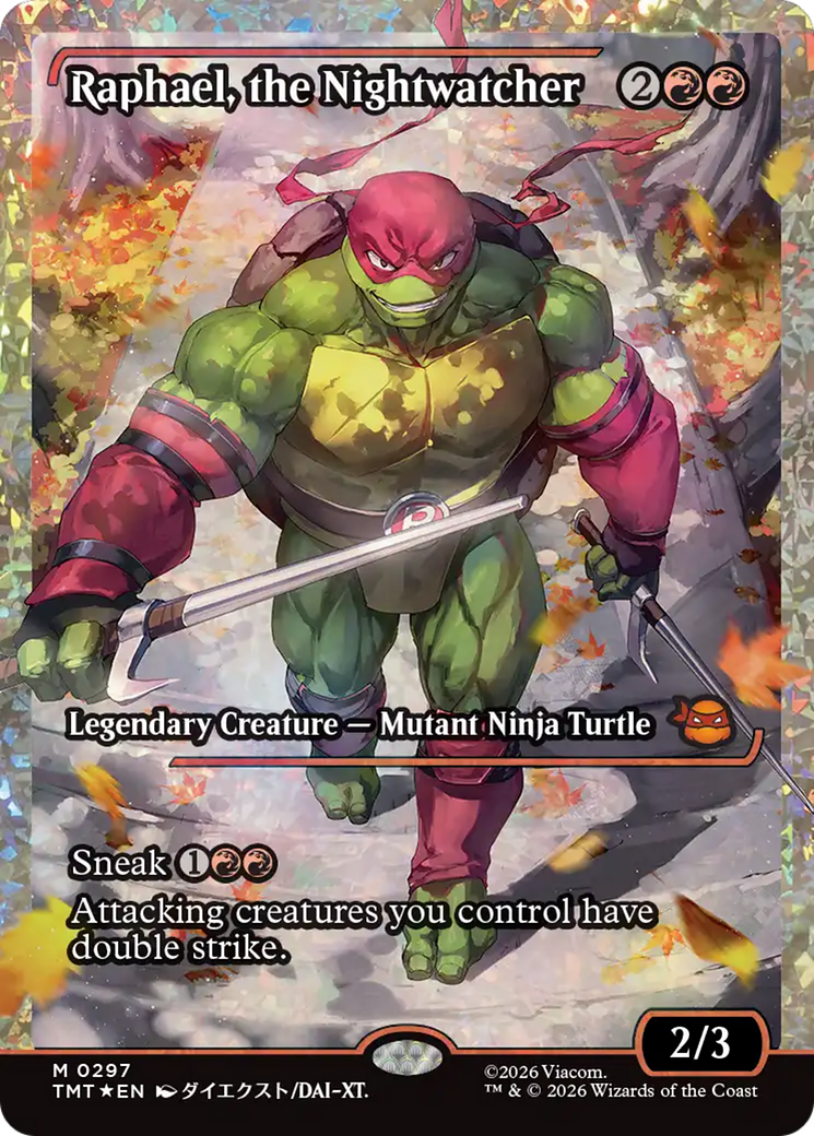 Raphael, the Nightwatcher (Showcase) (Fracture Foil) [Teenage Mutant Ninja Turtles] | L.A. Mood Comics and Games