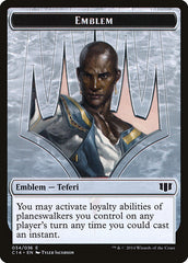 Teferi, Temporal Archmage Emblem // Zombie (011/036) Double-Sided Token [Commander 2014 Tokens] | L.A. Mood Comics and Games