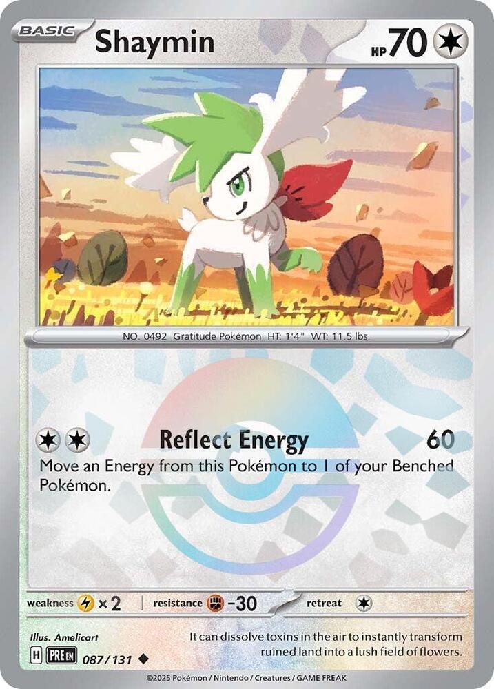 Shaymin (087/131) (Poke Ball Pattern) [Scarlet & Violet: Prismatic Evolutions] | L.A. Mood Comics and Games